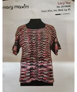 Mary Maxim ~ LACY TEE ~ Knitting Kit ~ Premier ~ Cotton Fair Yarn ~ CAMP... - $40.00