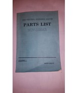 Leadwell MCV-1000AR Part List Manual - $30.00
