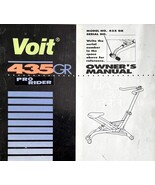 Voit 435 GR Pro Rider Exercise Stationary Bike Owners Manual Vintage LGMAG - €17,30 EUR Voit 435 GR Pro Rider Exercise Stationary Bike Owners Manual Vintage LGMAG - €17,30 EUR