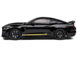 2023 Ford Mustang Shelby GT500-H Black with Gold Stripes 1/18 Diecast Model Car  - £63.15 GBP