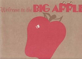 Welcome to the BIG APPLE Placemat Always Open  - £14.28 GBP
