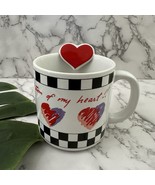 Russ Berrie Vintage 90s Coffee Mug Bottom of My Heart Love Gift Cup - $367.38 MXN