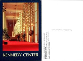 Washington D.C. Kennedy Center of Performing Arts Grand Foyer Bust VTG Postcard - £7.37 GBP