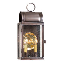 Irvins Country Tinware Town Lattice Outdoor Wall Light in Solid Antique Copper - £261.10 GBP