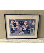 Framed Original Torn Paper Collage &quot;Broken TV&quot; 1999, Signed by Carol Rot... - $49.00