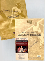 Sandy Koufax Bob Gibson Joe Torre Autographed Bat Awards Dinner Program Jsa Coa - £391.12 GBP