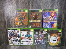 7 XBOX Games 03&amp;06 Madden 03 NBA Pirates of The Caribbean Links Dance Halo-2 - £10.50 GBP