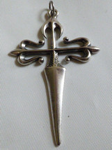 Intricate Sterling Silver 925 Cross Pendant - $118.80
