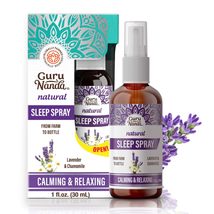 GuruNanda Sleep Spray (1 Fl oz) - 100% Pure &amp; Natural Blend of Lavender, Chamomi - £13.53 GBP