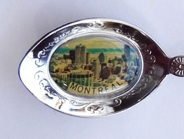 Collector Souvenir Spoon Canada Quebec Montreal Skyline Coat of Arms - £8.02 GBP