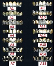 14k gold Overlay Removable gold teeth caps Grillz mold kit 6 teeth grills /a2 - £82.13 GBP