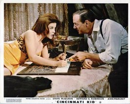 Cincinnati Kid Ann-Margret &amp; Karl Malden in bedroom 8x10 inch photo - £7.83 GBP