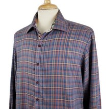 Robert Graham Shirt Classic Fit Multi Color Plaid Button Up Large L/S Fl... - $27.99