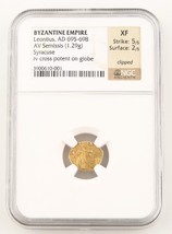 Byzantine Empire Leontius (AD 695 - 698) AV Semissis from Syracuse Mint RARE! - £3,094.00 GBP