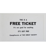 The Great Society vintage US political card 1960s President Johnson ephe... - $266.09 MXN