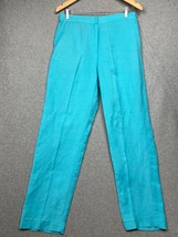 Ruby Rd Trouser Linen Straight Leg Pants Womens 8 Coastal Work Office Ca... - $32.88