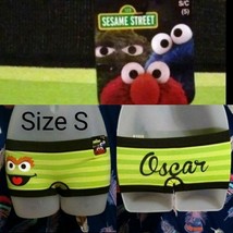 Size Small Green Stripes Oscar the Grouch Boy Short Panties NEW WITH TAG - £9.24 GBP