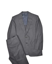 Hickey Freeman Suit Mens 41S Grey Chalk Stripe Jacket &amp; Pants Wool USA 3... - £105.67 GBP