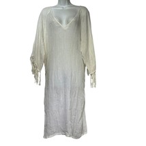 anaak white gauze tassel sleeve oversize v-neck dress Size 3 - £148.38 GBP