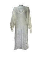 anaak white gauze tassel sleeve oversize v-neck dress Size 3 - £145.97 GBP