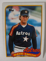 1989 Topps Dave Smith Houston Astros Wrong Back Error Baseball Card - £2.35 GBP