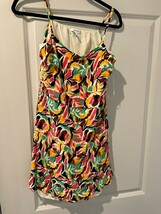 Women&#39;s Nine West Crosshatch Flutter Waist Dress Size Large - $26.00