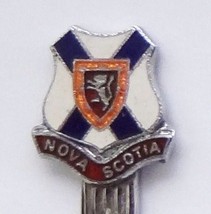 Collector Souvenir Spoon Canada Nova Scotia Flag Coat of Arms Cloisonne - £3.92 GBP