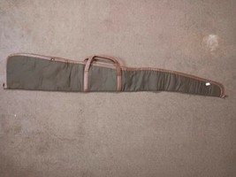 Vintage Black Sheep Rifle Case 803 Size X Long 50&quot; Length Green &amp; Leather Trim - £29.56 GBP