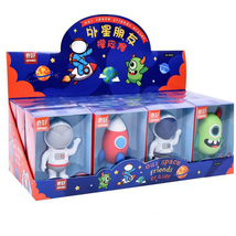 Aliens Astronaut Eraser Stationery  Easter Toy Set For Kids- Assorted Pack Of 4 - £15.94 GBP