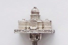 Collector Souvenir Spoon USA DC Washington 3D Capitol Building Figural - £7.98 GBP