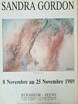 Sandra Gordon – Bernheim-Jeune - Póster De Exposición Original - Affiche - 1989 - £111.79 GBP