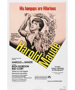 Howard &amp; Maude Movie Poster 27x40 IN Bud Cort Ruth Gordon Cat Stevens OOP - £27.52 GBP