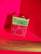 Home Holiday Gift Tags 12 Happy Christmas Red Ornament Present Enclosure... - $1.89