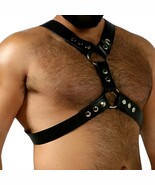 Leather Bulldog Chest Harness Mens Body Chest Harness Belts Fetish Gay Clubwear - $50.34