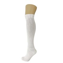 AWS/American Made Cotton Slouch Boot Socks Shoe Size 5 to 10 (Ivory 1 Pair) - £7.04 GBP