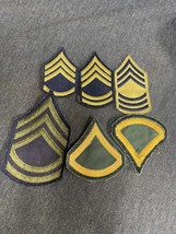 Vintage WW2 to KOREA Patch Collection US Army Private 1st Class - Sargen... - $20.57