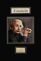 Albert Einstein Autograph Cut Museum Framed Ready to Display - £5,838.69 GBP