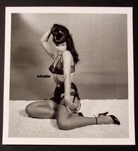 Bettie Page Sexy Lingerie &amp; High Heels Photo 9&quot;X 8.5&quot; Pinup Print Scrapbook Art - £7.11 GBP