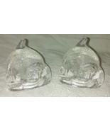Pair of Partylite Crystal Dolphin Tealight/Votive Candleholders - Retired - £3.12 GBP