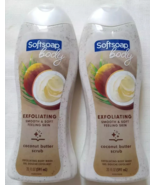 Lot of 2 Softsoap Coconut Butter Scrub Exfoliating Body Wash 20 Fl Oz Each - €17,11 EUR
