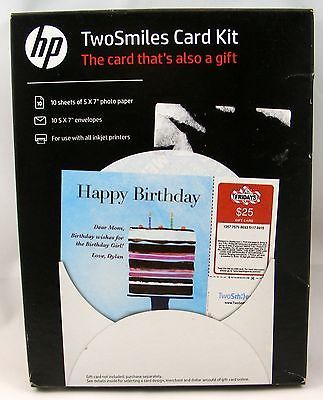 Hewlett-Packard TwoSmiles Card Kit NEW--SEALED Package 5" x 7" SF788A HP - $5.22