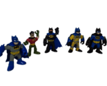 Lot Of 5 Batman Robin Imaginext Figures DC Comics, Blue Green Black Yell... - $10.48