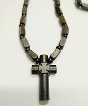 Two Sided Christian Orthodox Greek Religious Pendant Necklace with Wood Cross... - £11.29 GBP