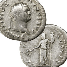Domitian As Caesar Under Vespasian Ceres Avgvst Poppy Roman Empire Denarius Coin - £66.53 GBP