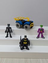 Imaginext DC Super Friends Batman ATV 4 Wheeler Vehicle Catwoman Joker f... - $12.86