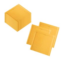 300 Yellow Kraft Bubble Mailers 8.5x13 Paper Cushion Padded Envelopes - £168.40 GBP