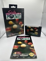 Side Pocket- Sega Genesis Complete In Box  CIB Pool Table Game Fast Free Shippin - £11.95 GBP