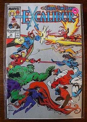 Primary image for THE CROSS-TIME CAPER EXCALIBUR #14 (1989 MARVEL) Comics "NICE COPY"(NM) Books