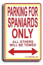 Spain Parking Sign - $11.94