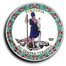 Virginia - 3.5&quot; State Seal - $56.31 MXN